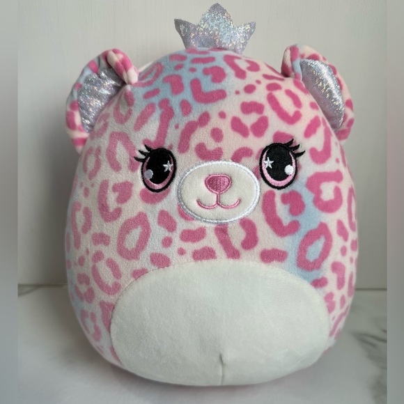 SQUISHMALLOWS Brandi The Cheetah Queen Pink Cat KellyToy 8" Tall - Picture 1 of 4